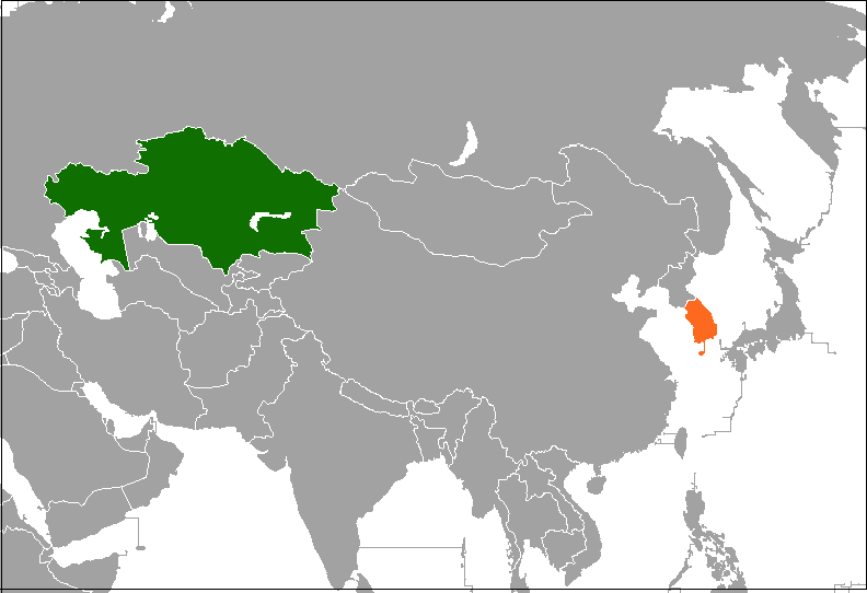 한국과 카자흐스탄 /위키피디아